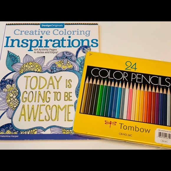 Other - Inspirational Coloring Book and Pencils